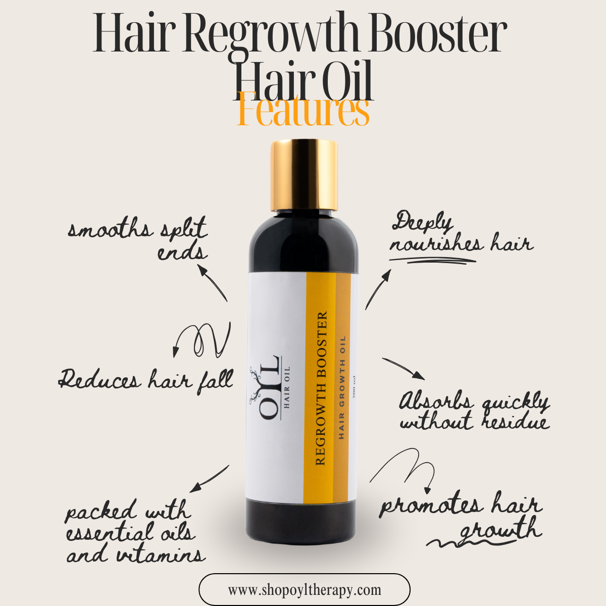 Hair Regrowth Booster Hair Oil 200ML