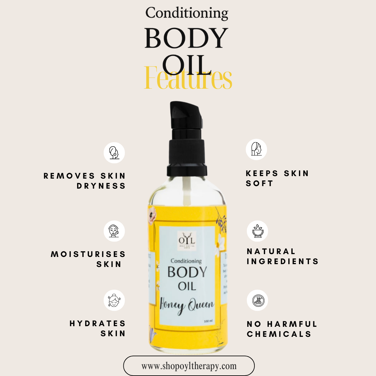 Conditioning Body Oil (Honey Queen) 100ML
