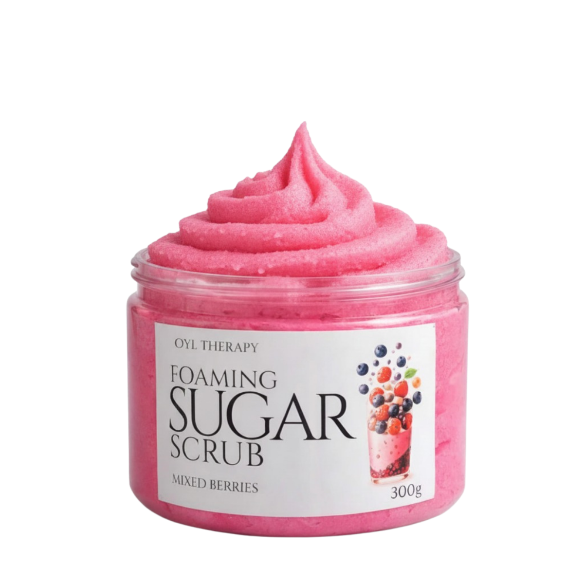 Foaming Sugar Scrub (Mixed Berries) 300g