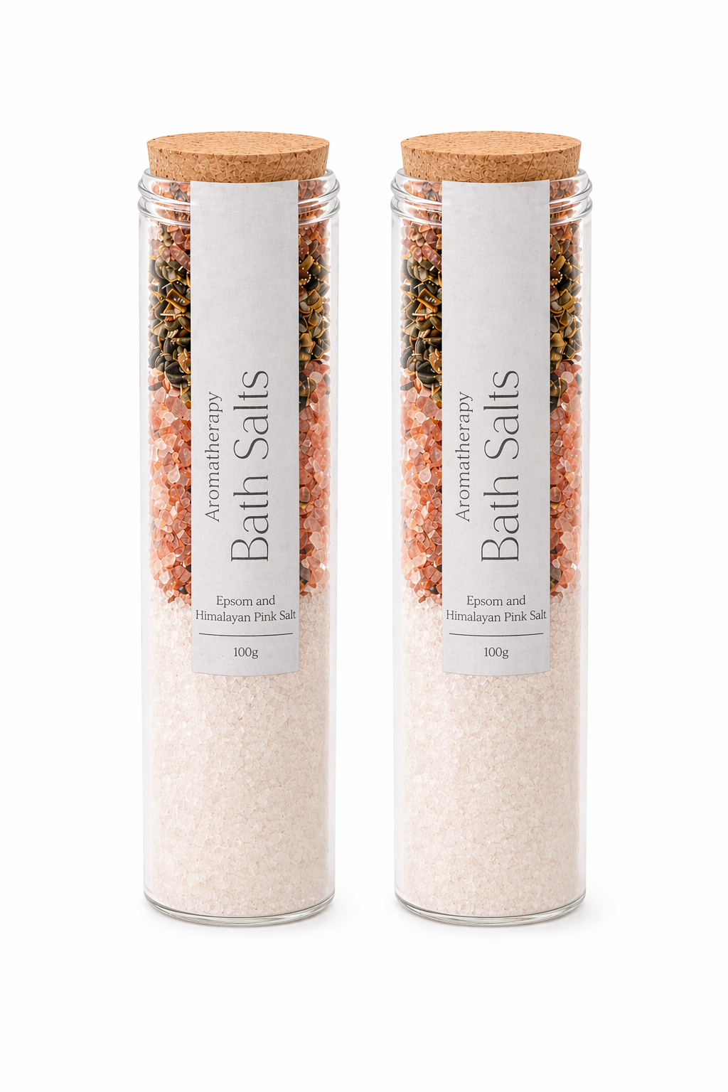 Bath Salts (With Lavender & Chamomile Dried Leaves) 100g