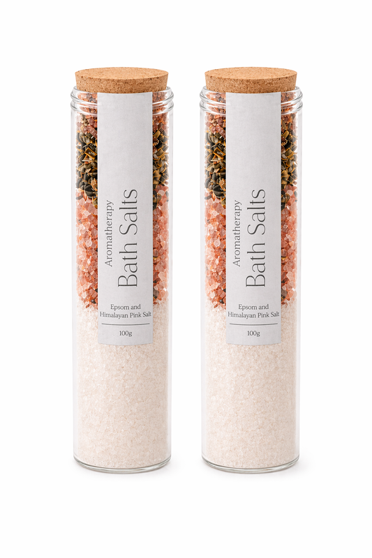 Bath Salts (With Lavender & Chamomile Dried Leaves) 100g