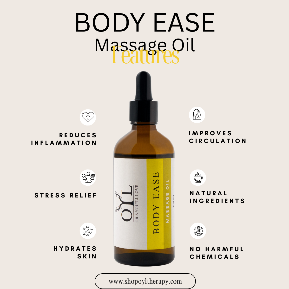 Body Ease Massage Oil 100ML