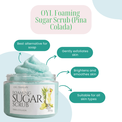 Foaming Sugar Scrub (Pina Colada) 300g